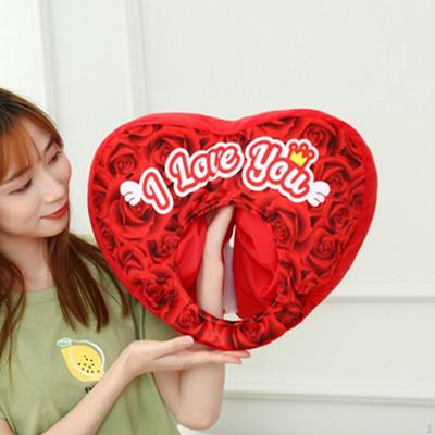 Srdce Klobouk Plyšový Valentýnská Dekorace Růže Květiny Potištěné Dekorativní Oblečení Svatba Kreativní