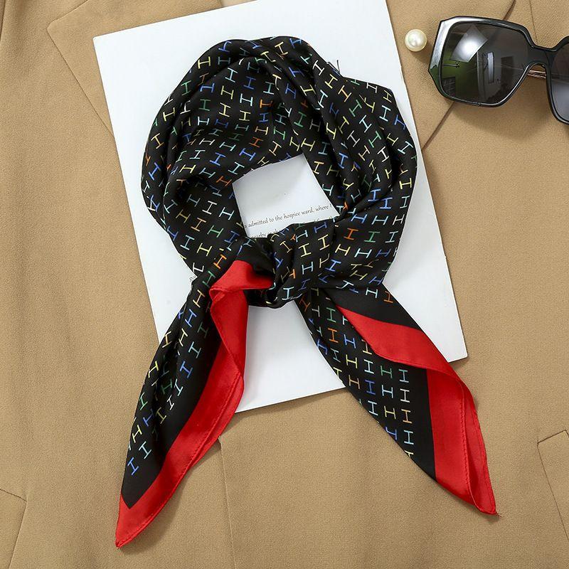 

Women s Silk Scarf, Summer , Suitable For Head And Neck - 198# One Size