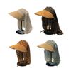 Long Brims Straw Hat For Women with Head Scarf Sun Protective Breathable Polyester Headcover Hat for Daily Beach Trip