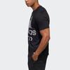 Adidas Dynamic Letter Print Casual Sports Short Sleeve T-Shirt Men Tops Black GD5006
