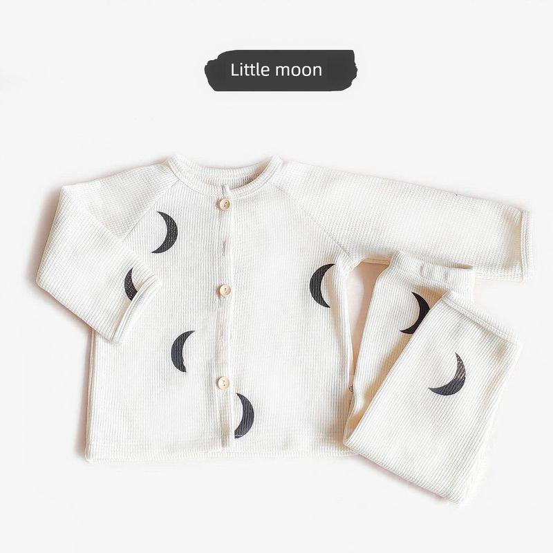 Korean-Style Children's Clothing, Same Style as Little Orange, Waffle-Patterned Baby Jumpsuit, Anti-Dirt Outdoor Wear
