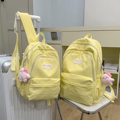 New Schoolbag for College Students Backpack Junior High School Japanese Simple Small Fresh Campus Backpack Large Capacity Casual Backpack