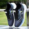 Ultra-light soft-soled running shoes, spring and autumn leather waterproof sports and leisure shoes, breathable and lightweight