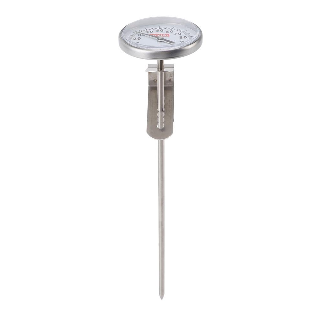Milk Thermometer Professional High Accuracy Long Stem Stainless Steel Dial Thermometer for Coffee