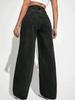 Washed Retro Straight Leg Loose Jeans for Women - Casual Versatile Fashion Long Pants