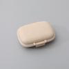 Moisture-proof 8-Compartment Pill Box: Portable Weekly Medicine Organizer.