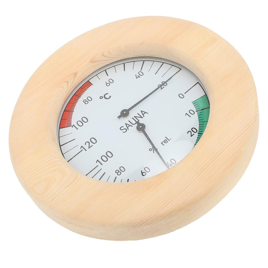 Sauna Hygrothermograph 2 In 1 Wall Mounted Real Time Monitoring Sauna Room Thermometer and