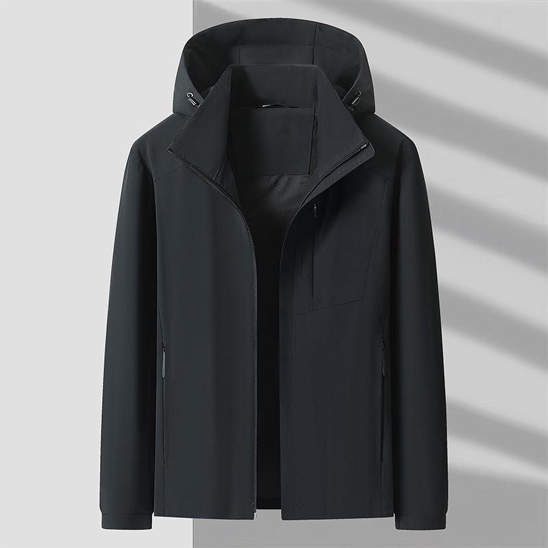 Unisex Trendy Thin Hooded Cropped Jacket for Spring/Autumn - Versatile Outdoor Couple Style