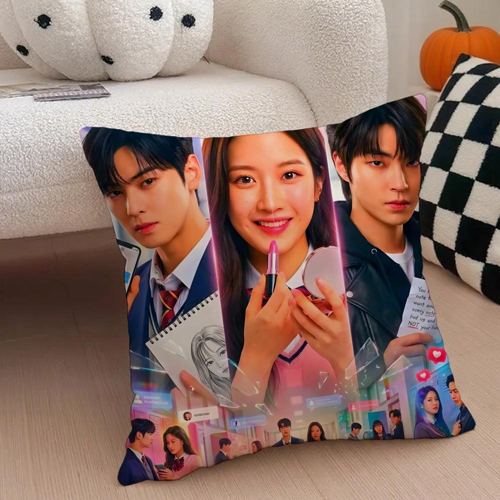 Drama TTrue Beauty Cushion Cover Throw Pillow Cover Hidden Button Durable Polyester Chair Cushion