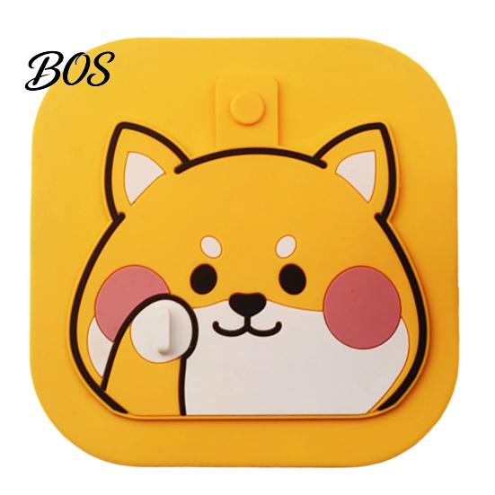 Floor Drain Lid Cartoon Dog Cover, Silicone Shower Tub Stopper with Drainage Animal Cover Holes, Sewer Anti-Odor Deodorizing Mat for Bathroom Kitchen