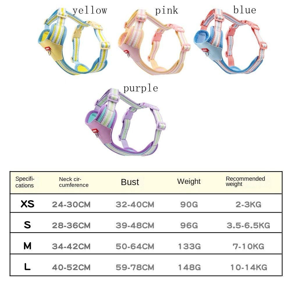 Breathable Pet Vest Chest Strap Adjustable Cat Lead Creative Dog Harness  Puppy