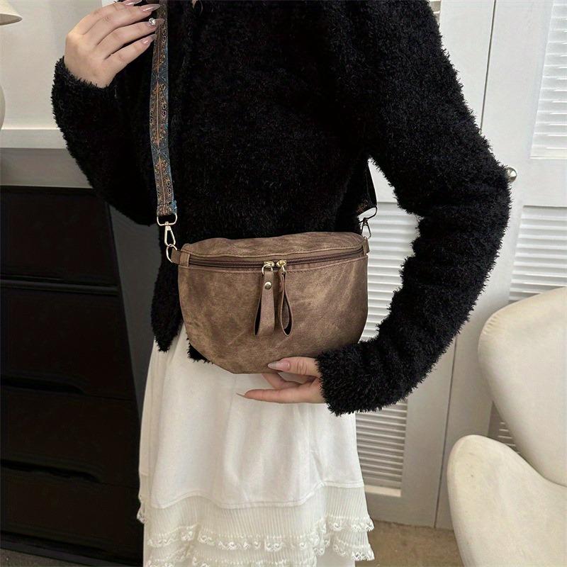 Fashionable Solid Color Women's Bag, Stylish Single Shoulder Crossbody Bag