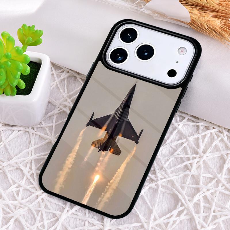 Jet Fighting Aircraft Phone Case for iPhone 17 Air 16 15 11 12 14 13 Pro Max Shockproof Cover