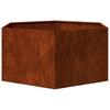 Rustic Planter Box 90x90x45 Cm Corten Steel
