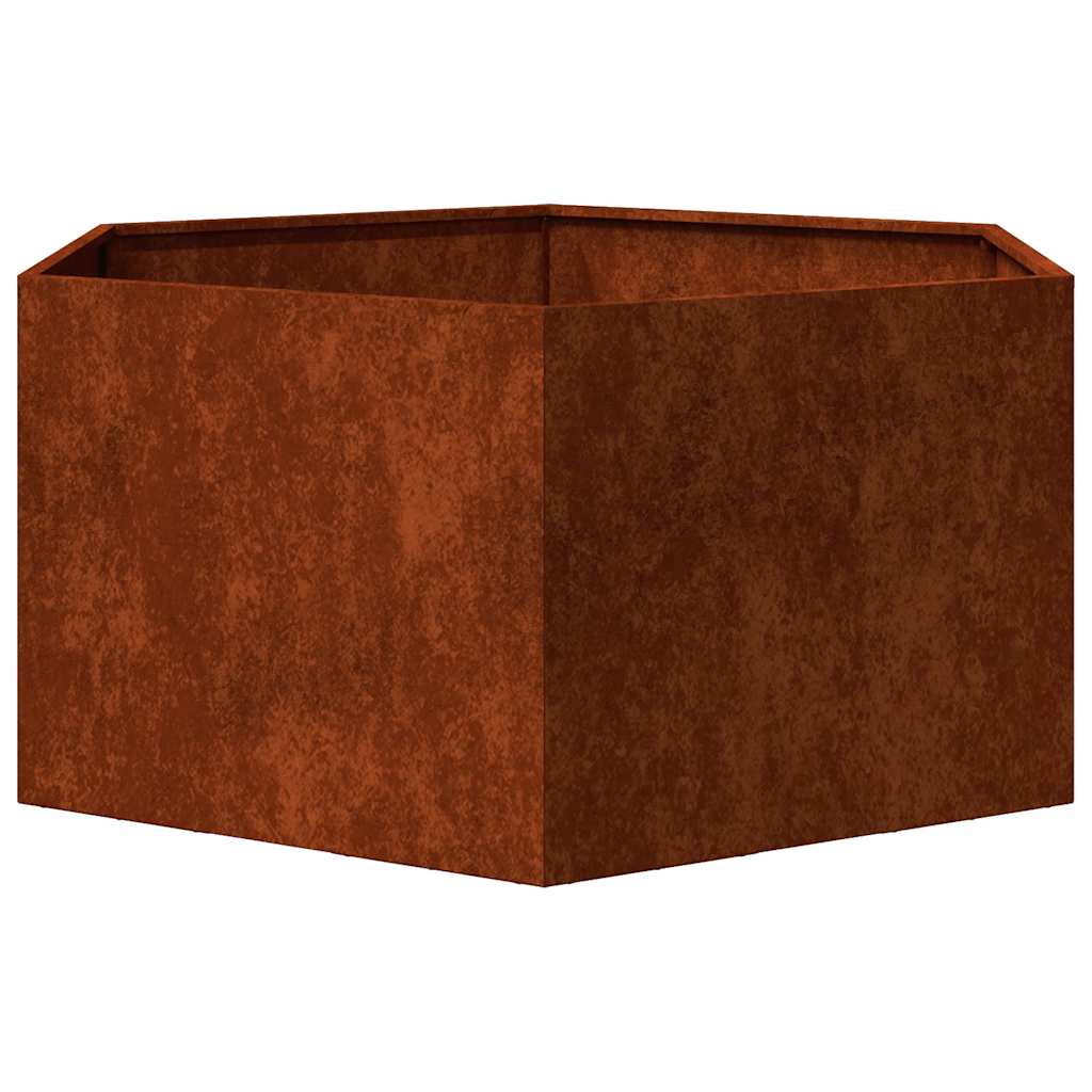 Rustic Planter Box 90x90x45 Cm Corten Steel