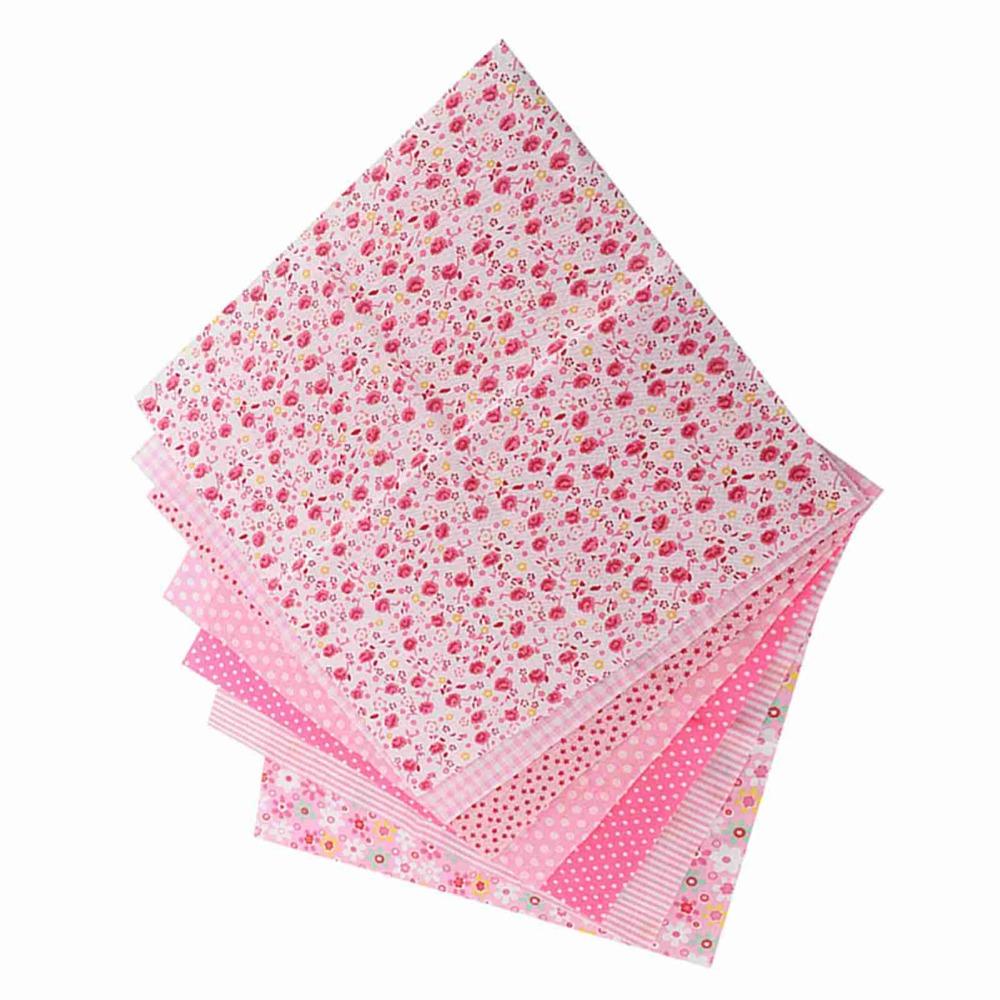 7Pcs Pure Cotton Material Cotton Fabric 50*50cm Square Size Patchwork Cloth  DIY Patchwork