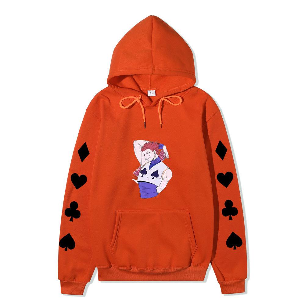 Hunter X Hunter Hisoka Anime Print Hoodie Unisex Casual Streetwear Long Sleeve Sports Pullover Sweatshirt