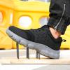 Light Breathable Sneaker Safety Shoes Men For Work Puncture-Proof Protective Male Outside Construction Steel Toe Footwear