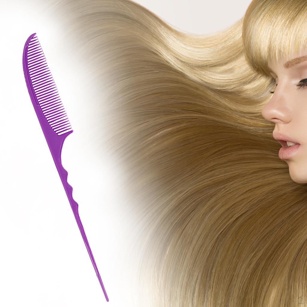 Comb Plastic Pin Tail Resistant Teasing Comb, Ergonomic Designed, Comfortable to Hold And Easy