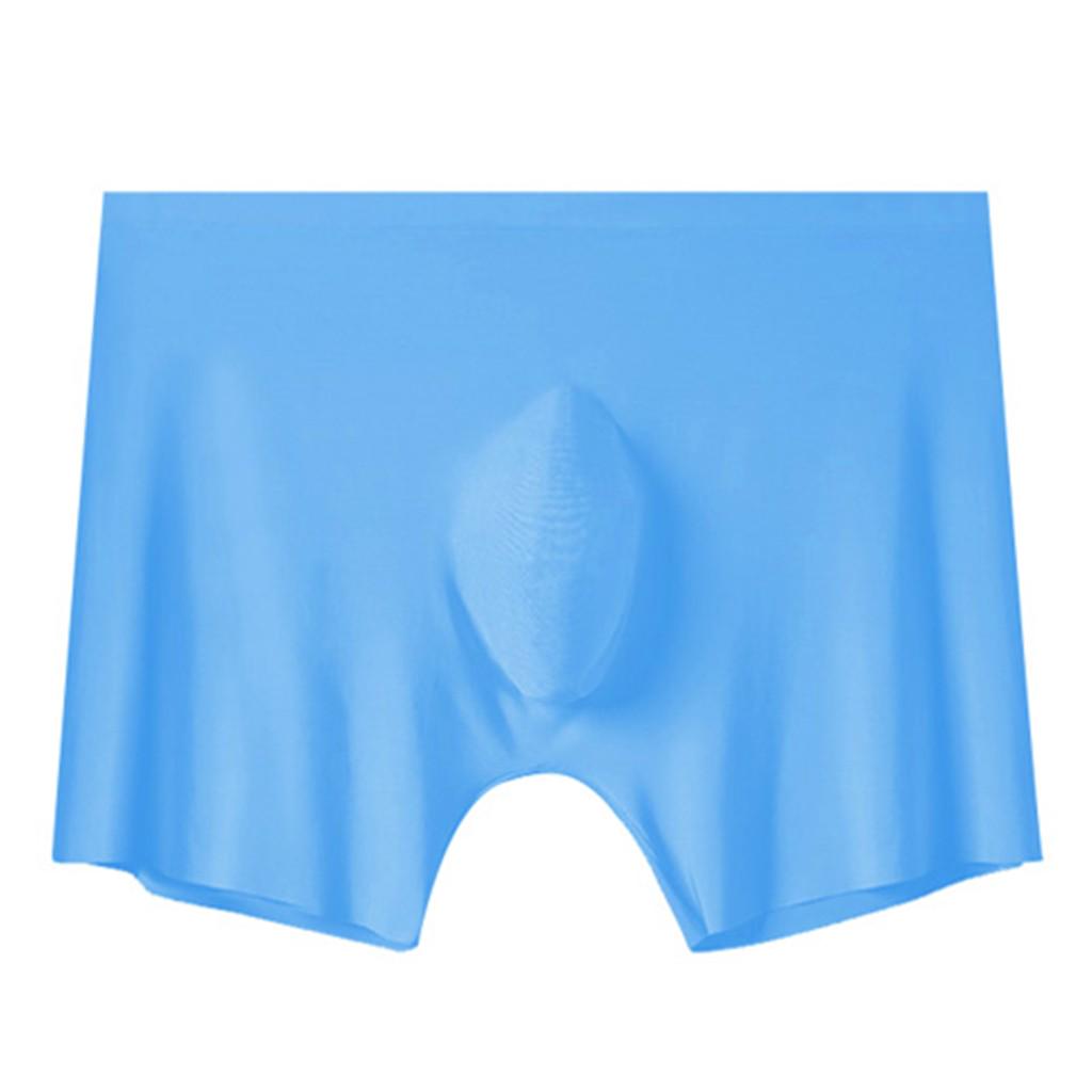 Posional Men Underwear Breathable Silver Lon Antibacterial Ice Silk