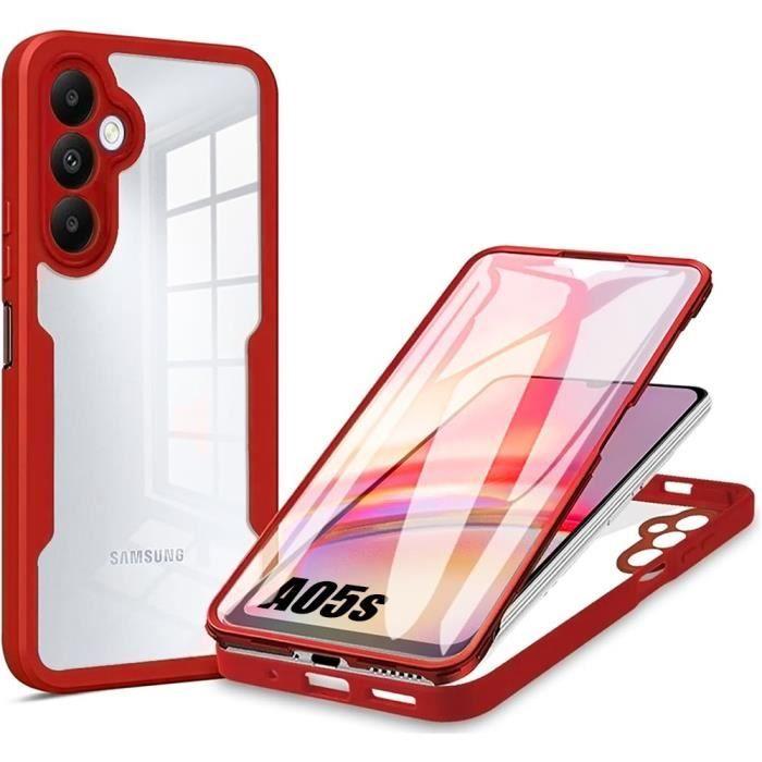 Coque - BOOLING - pour Samsung Galaxy A05s - Rouge - Rigide - Protection 360 Degré - Anti-Rayure