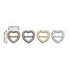 20/40pcs 4mm Heart Shaped Mini Ultra-small Diy Dolls Buckles  Bags Accessories Tri-glide Buckle Belt Buttons