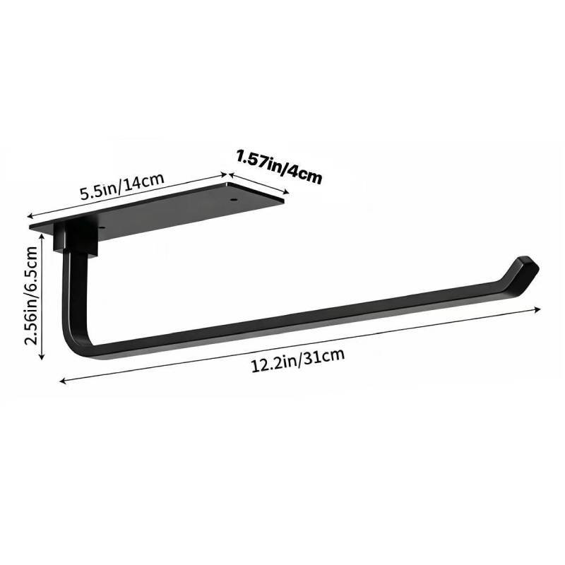 Modern Stainless Steel Kitchen Roll Holder With Multifunction Shelf For Home Use