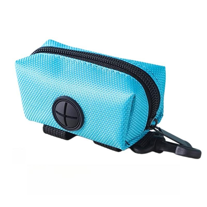1pc Pet Waste Bag Dispenser Oxford Portable Outdoor Dog Poop Bag Holder Storage Case Container