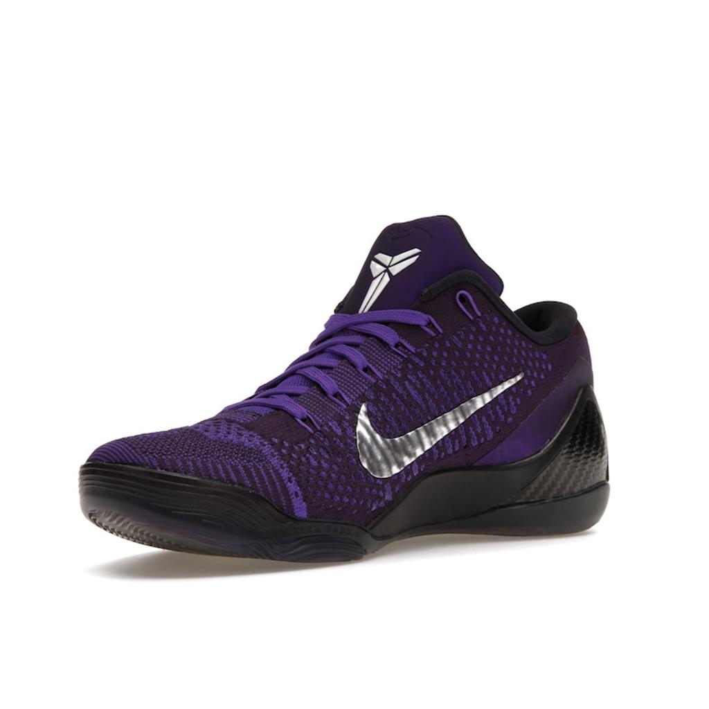 Nike Kobe 9 Elite Low Moonwalker Men Sneakers Purple Hyper-Grape Metallic-Silver 639045-515