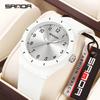 SANDA Neue Mode Herren Sportuhren Unisex Quarz Einfache Wasserdichte Uhr Nachtlicht Männlich Weiblich Student Quarz Freizeit Uhr