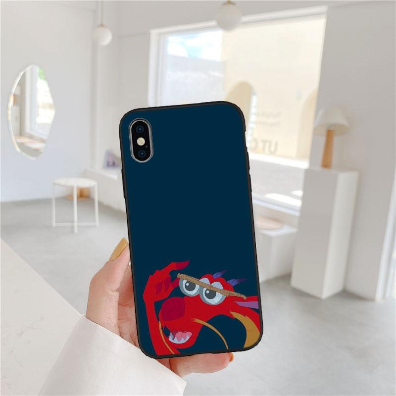 BF83 Mulan Prinzessin Soft Shell Handyhülle für iPhone 16 15 14 13 12 Pro Max Plus Mini