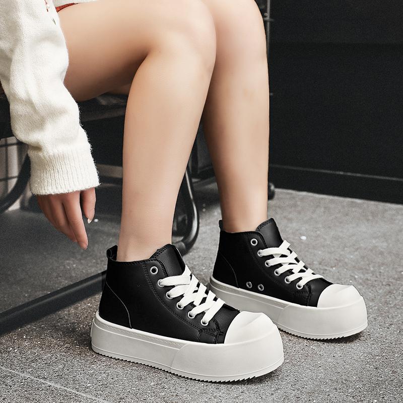 Ugly cute head board shoes 22 spring college students sports street shooting couple shoes casual high top