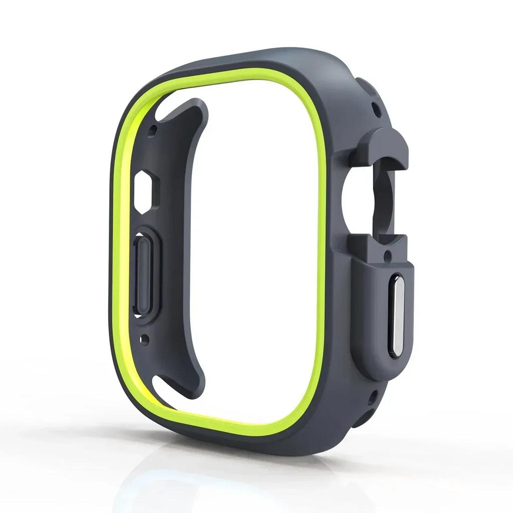 TPU-Hülle+Silikonarmband für Apple Watch Armband ultra 49 46 42mm 38mm Sportarmband für Iwatch Serie 10 9 8 7 6 SE 5 4 45/44/40mm 41mm