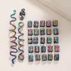 Colorful Celtic Hair Beads Loose Coil Hair Jewelry For Braid Hair Rings Dreadlock Bead Braid Rings Hair Clip Braid Clip