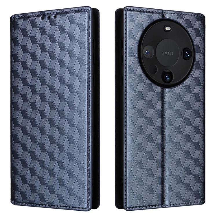 

Для Huawei Mate 60 Pro / Pro Чехол-кошелек с ромбовидным принтом из искусственной кожи