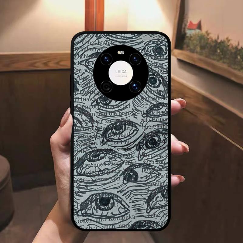 

Чехол для телефона со страшным лицом и глазами, смайликом для Huawei Nova 7 Se 5 3i 3e 3 2 5i Mate 10 20 Lite 30 40 Pro 20x9 Huawei NOVA7Pro