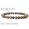 Natural Matte Tiger Eyes Stone Bracelet Men Minimalist 4/6/8/10/12mm Beaded Braclet Homme Uranus Brazalete Gift For Him