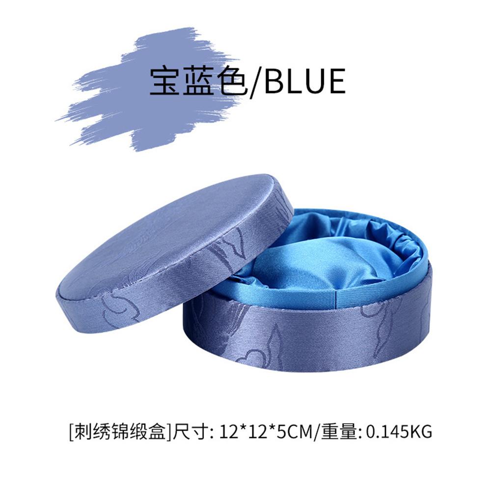 Premium Solid Color Embroidered Bangle Bracelet Box Traditional Luxury Good-looking Exquisite Chinese Round Packaging Exquisite