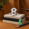 World Soccer Tournament Cup Figurine 3D Printed Ball Buddy with Articulated Legs, Decorative Sports Collectible, Segmented Hinge Football Figure