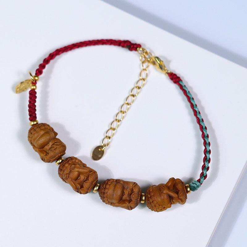 Handmade India Sandalwood Pendant: Creative Child Keychain or Car Ornament