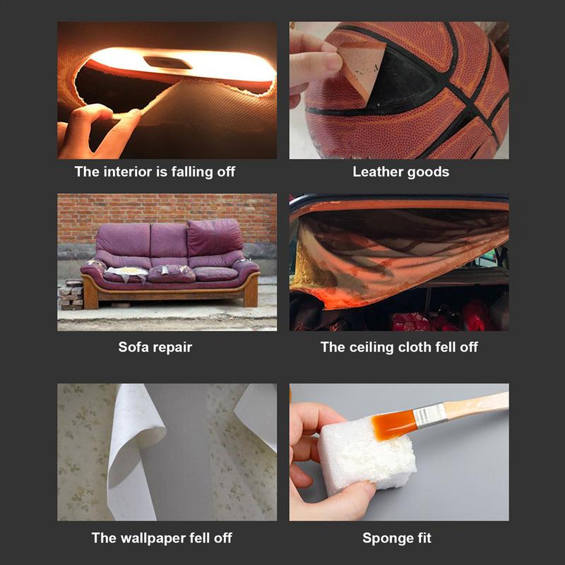 Car Roof Fabric Adhesive Cloth Adhesive Car Detailing Leather Repair Strong Adhesive Waterproof Glue Strong Bonding Fabric