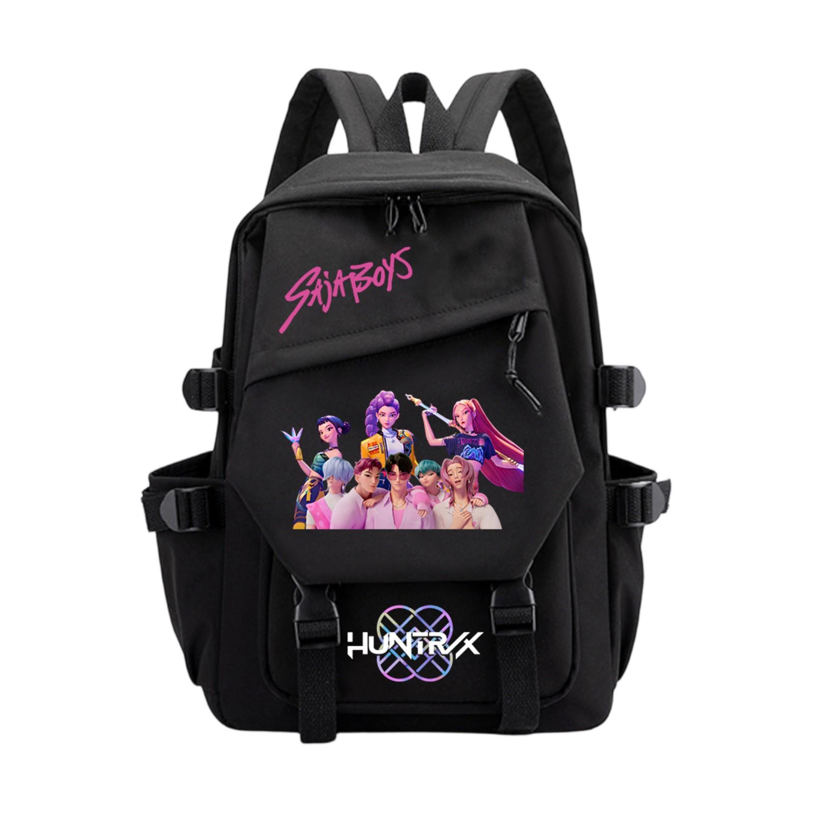 

Рюкзак, Снова в школу, Мультяшный Милый Дорожный Рюкзак с Принтом, Периферийный Двуплечевой Рюкзак для Подростков, Студентов, Мальчиков и Девочек One Size чёрный