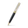 Кулькова ручка Sheaffer 300 E9347 З гравіюванням, матовий чорний корпус та полірована хромована ковпачок з PVD-покриттям золотого кольору, преміальна кулькова ручка