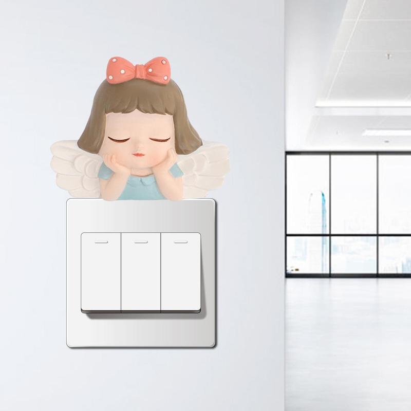 Cute 3D Wall Sticker Decorative 6x7cm Switch Decor Nursery Room Socket