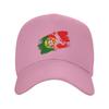 New Portugal Flag Football Soccer Fan Jersey  Sun Baseball Cap Summer Unisex Unisex  Custom DIY Trucker Hat Sunscreen Baseball Caps