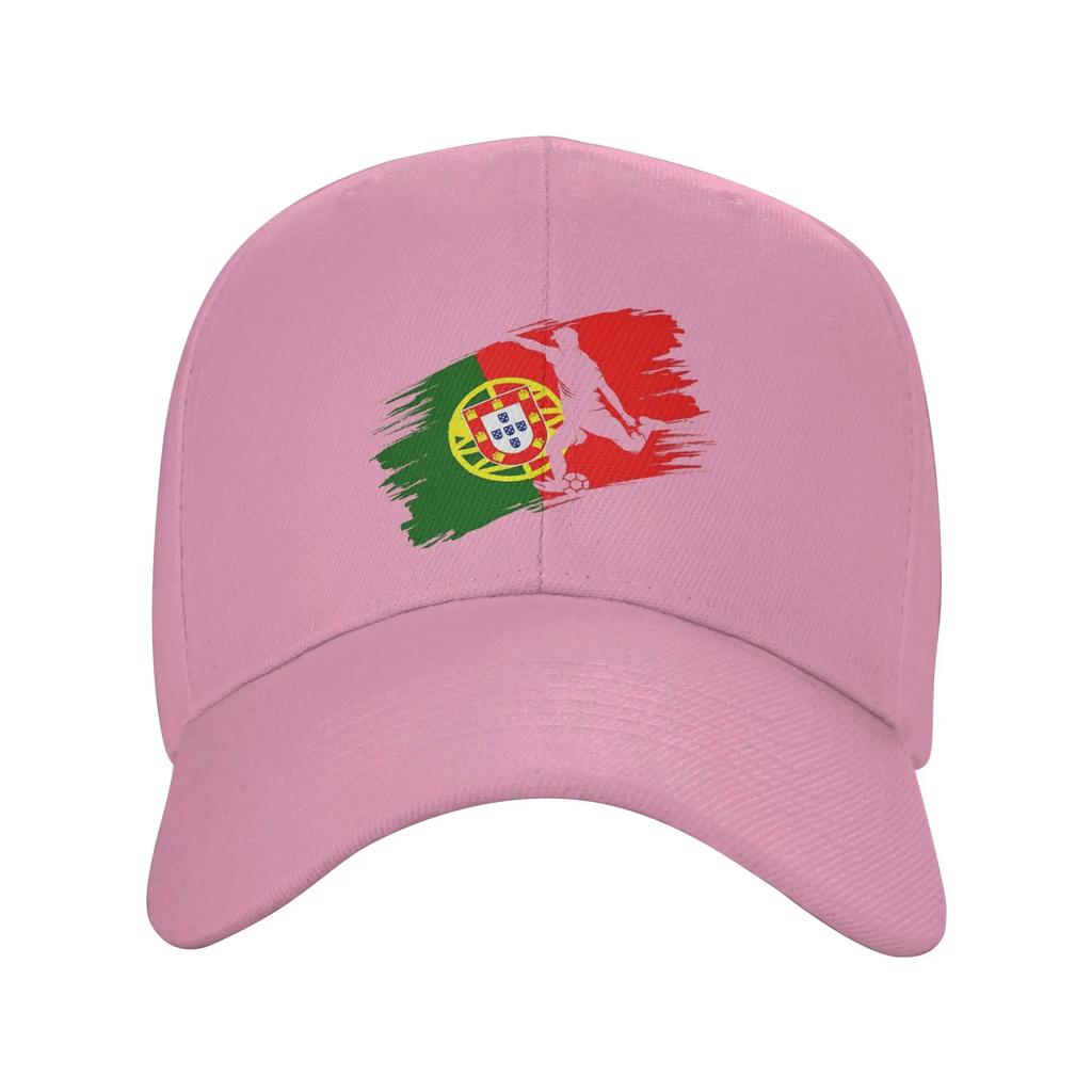 New Portugal Flag Football Soccer Fan Jersey Sun Baseball Cap Summer Unisex Unisex Custom DIY Trucker Hat Sunscreen Baseball Caps