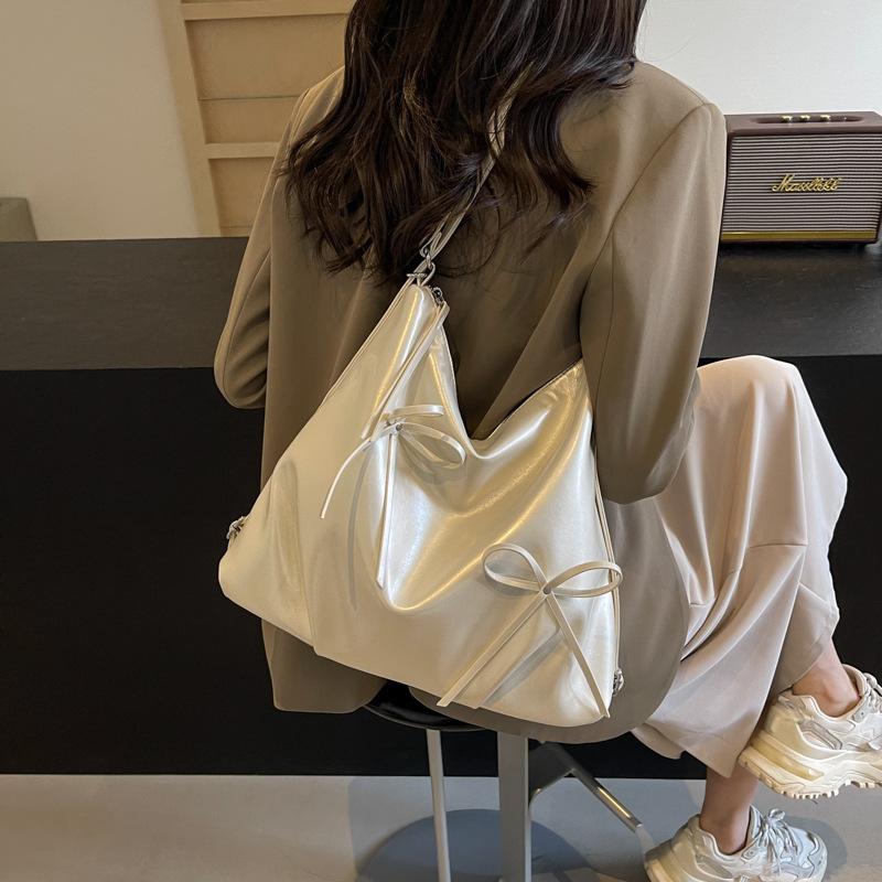 New Bow Backpack Bag Women's Fashion Tote Bag Casual Large Capacity Shoulder Backpack