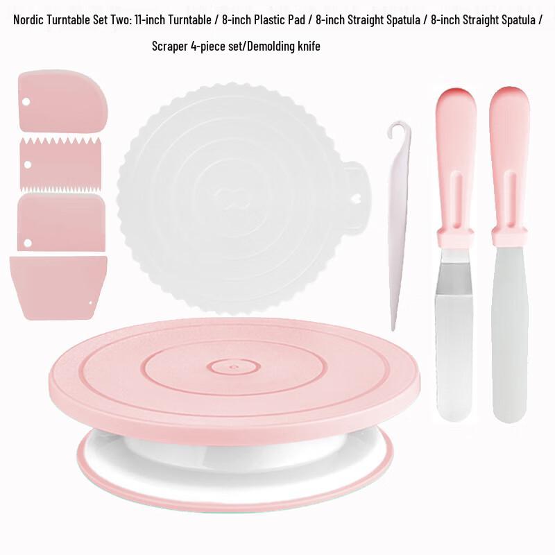 Zhaoran Non-Slip Rotating Cake Decorating Turntable Set