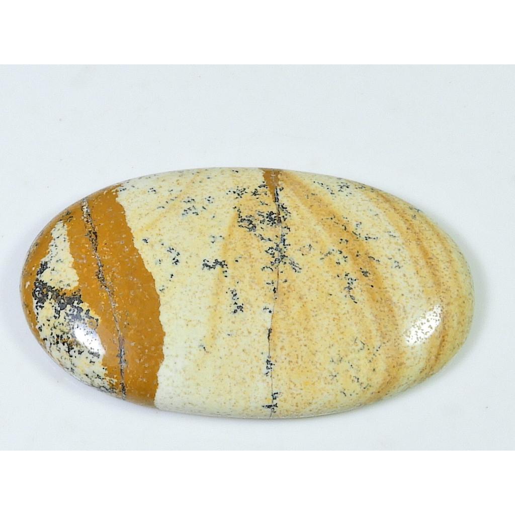 Ovaler Bildjaspis Heilkristall Cabochon Loser Natürlicher Edelstein 27X47MM SK-1427