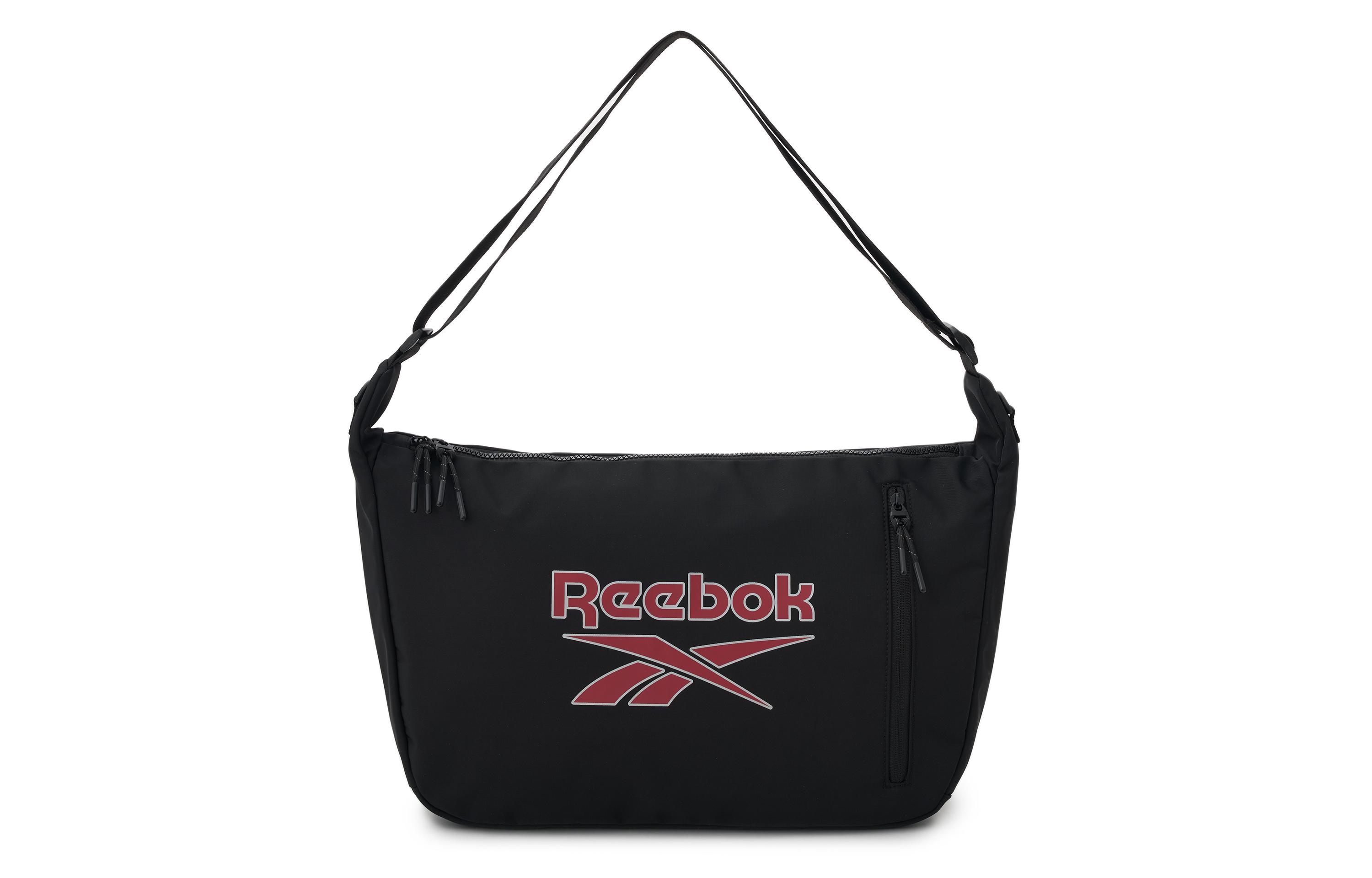 Тканевые сумки Reebok через плечо Обычные Унисекс Черный RB250049M